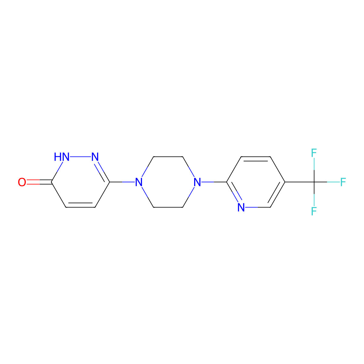 6-{4-[5-(Trifluoromethyl)pyridin-2-yl]piperazin-1-yl}pyridazin-3-ol molecular structure, CAS 2741947-93-1