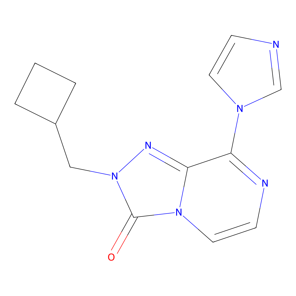 2-(cyclobutylmethyl)-8-(1H-imidazol-1-yl)-2H,3H-[1,2,4]triazolo[4,3-a]pyrazin-3-one molecular structure, CAS 2741948-05-8