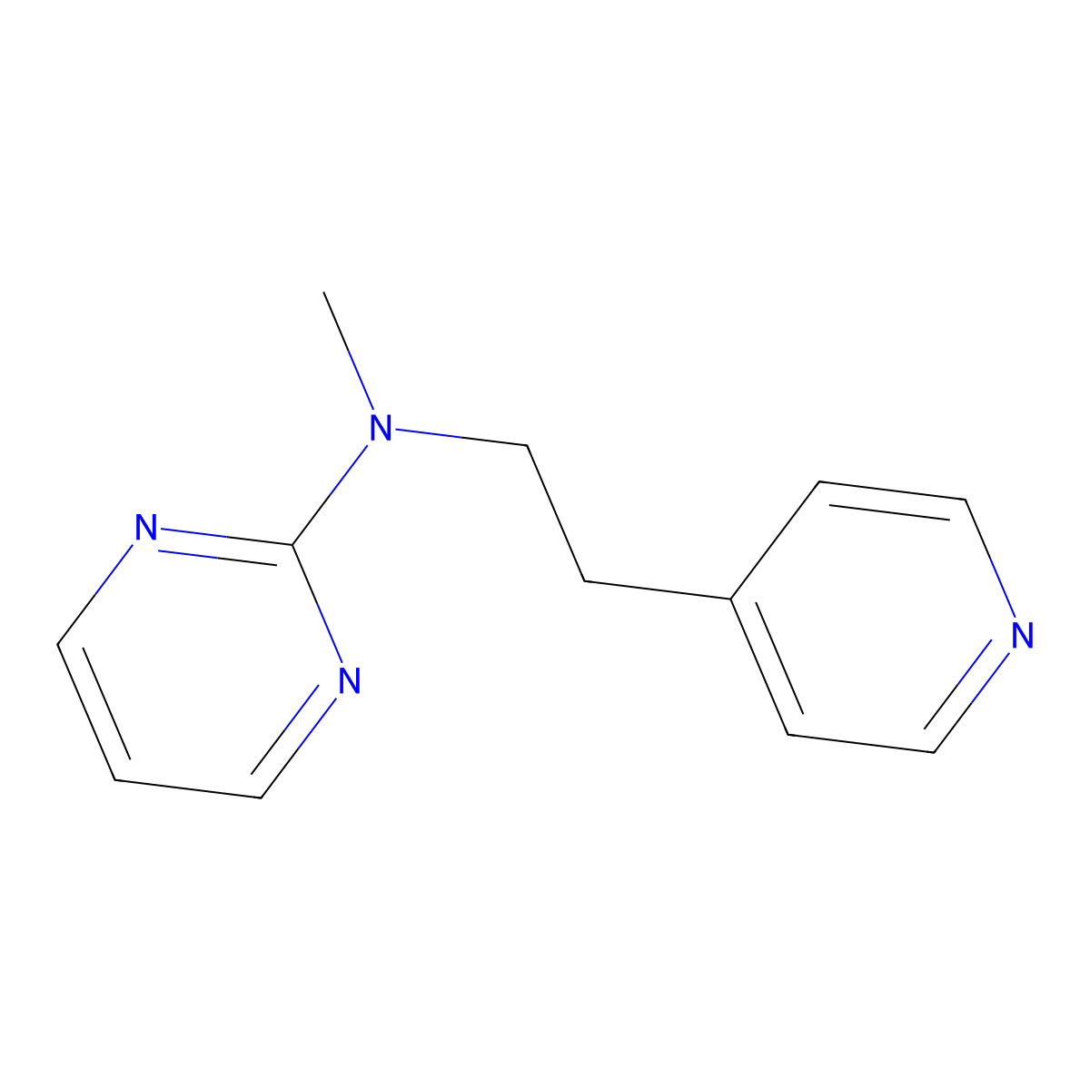 N-methyl-N-[2-(pyridin-4-yl)ethyl]pyrimidin-2-amine molecular structure, CAS 2741949-45-9