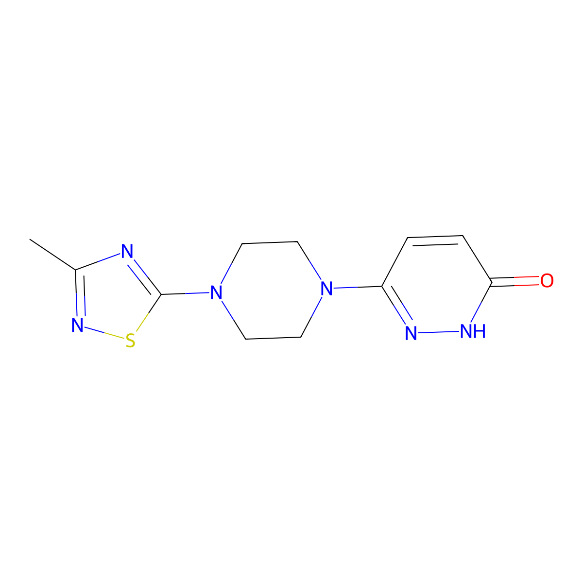 6-[4-(3-Methyl-1,2,4-thiadiazol-5-yl)piperazin-1-yl]pyridazin-3-ol molecular structure, CAS 2741954-03-8