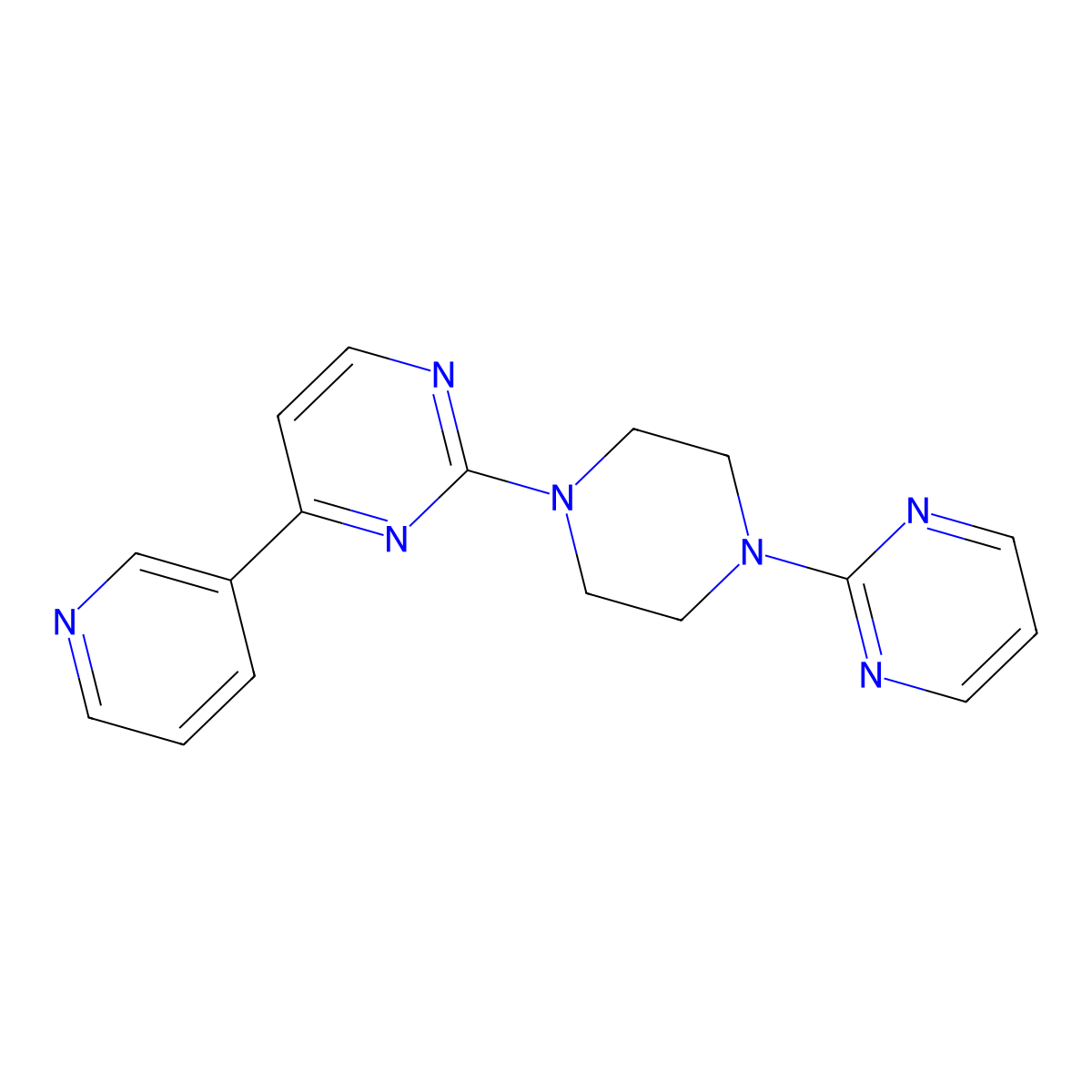 4-(Pyridin-3-yl)-2-[4-(pyrimidin-2-yl)piperazin-1-yl]pyrimidine molecular structure, CAS 2741955-44-0