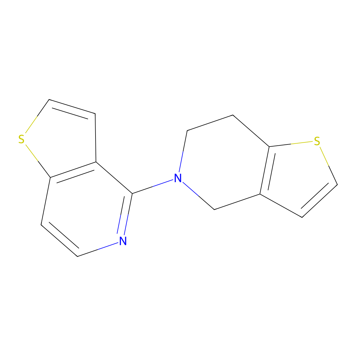 4-{4H,5H,6H,7H-thieno[3,2-c]pyridin-5-yl}thieno[3,2-c]pyridine molecular structure, CAS 2742007-20-9