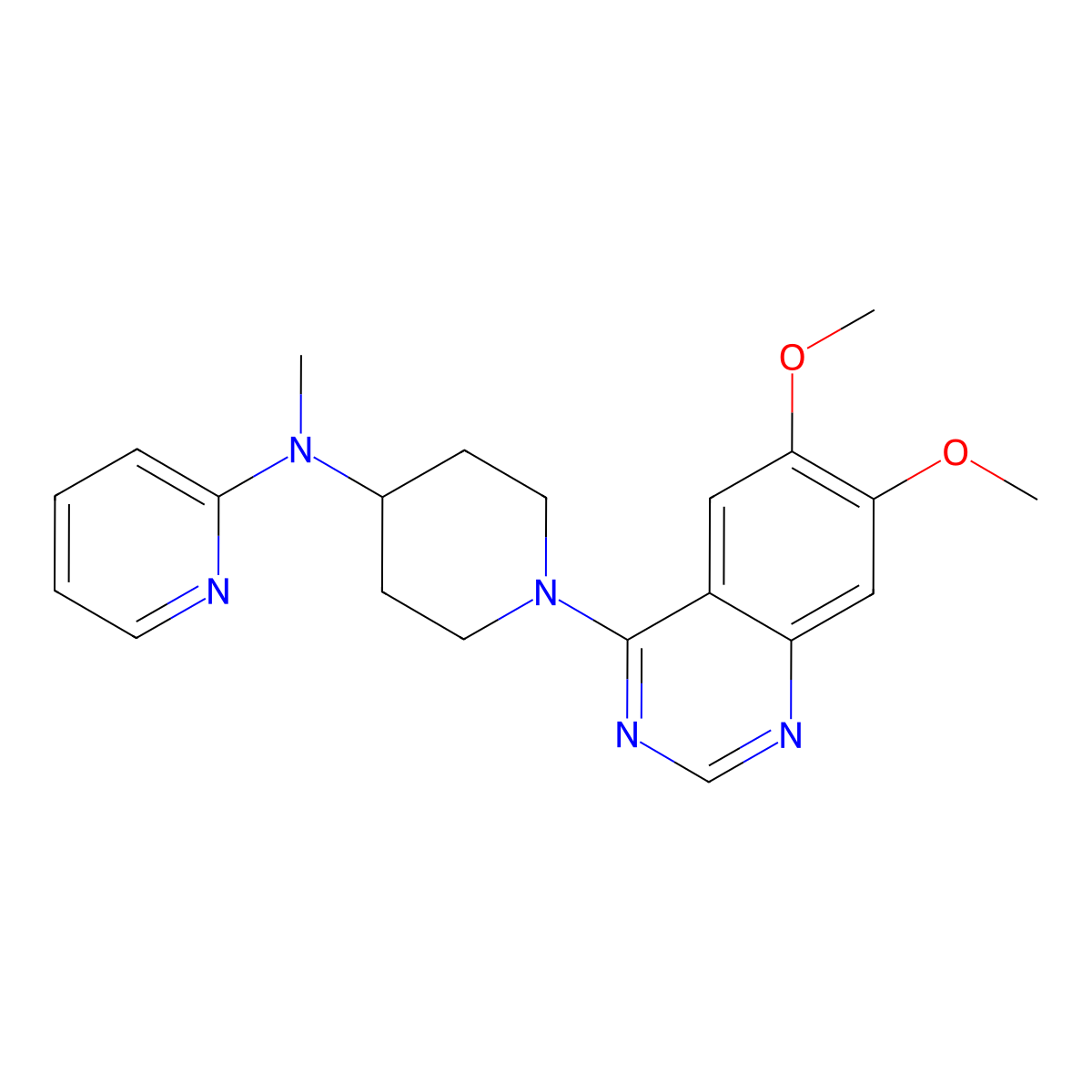 N-[1-(6,7-dimethoxyquinazolin-4-yl)piperidin-4-yl]-N-methylpyridin-2-amine molecular structure, CAS 2742011-54-5