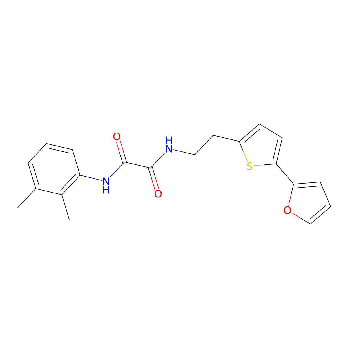 N'-(2,3-dimethylphenyl)-N-{2-[5-(furan-2-yl)thiophen-2-yl]ethyl}ethanediamide molecular structure, CAS 2742012-76-4