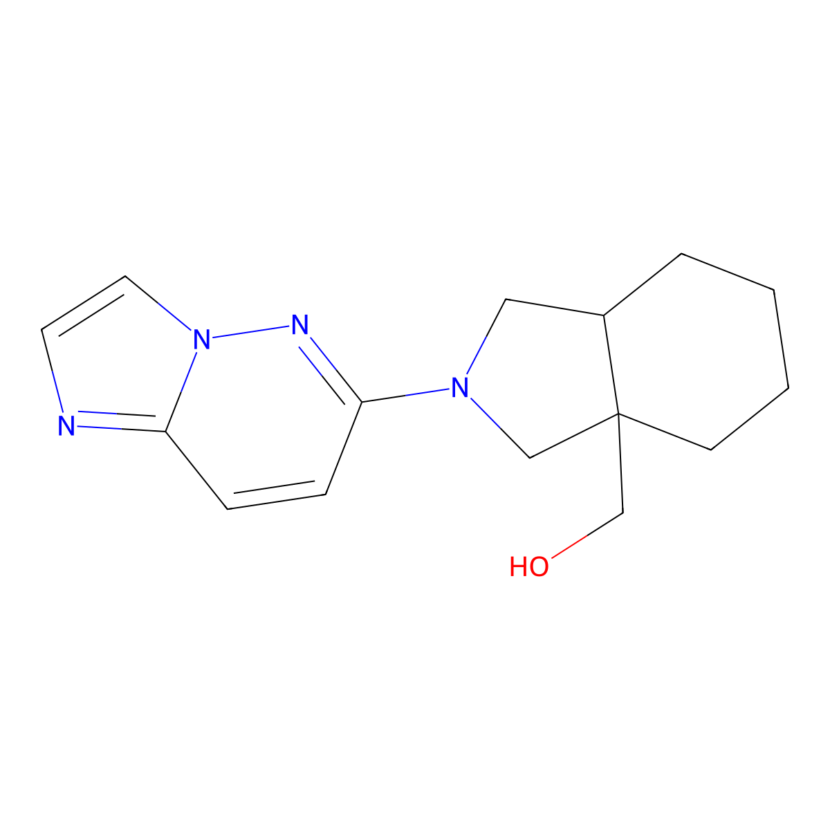 (2-{imidazo[1,2-b]pyridazin-6-yl}-octahydro-1H-isoindol-3a-yl)methanol molecular structure, CAS 2742013-05-2