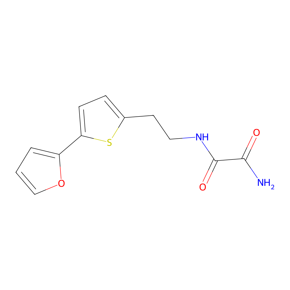 N'-{2-[5-(furan-2-yl)thiophen-2-yl]ethyl}ethanediamide molecular structure, CAS 2742013-83-6