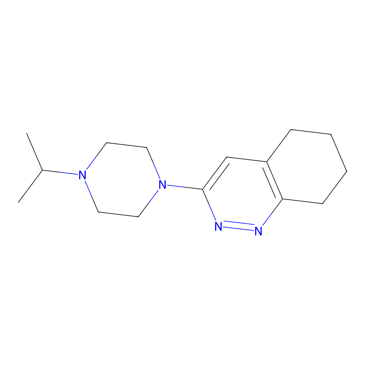 3-[4-(Propan-2-yl)piperazin-1-yl]-5,6,7,8-tetrahydrocinnoline molecular structure, CAS 2742016-14-2