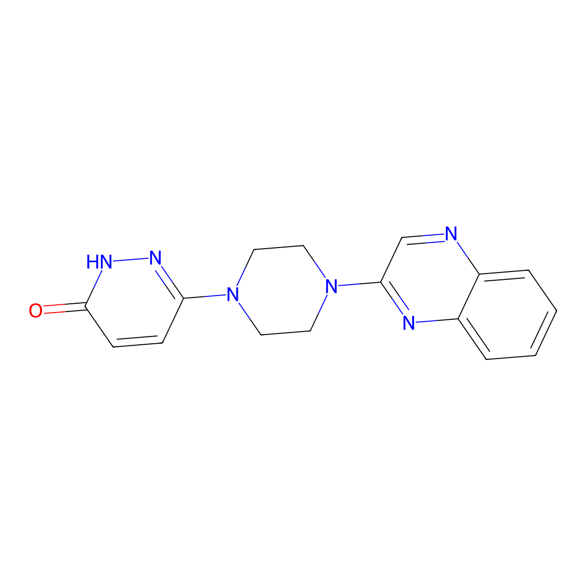 6-[4-(Quinoxalin-2-yl)piperazin-1-yl]pyridazin-3-ol molecular structure, CAS 2742021-77-6