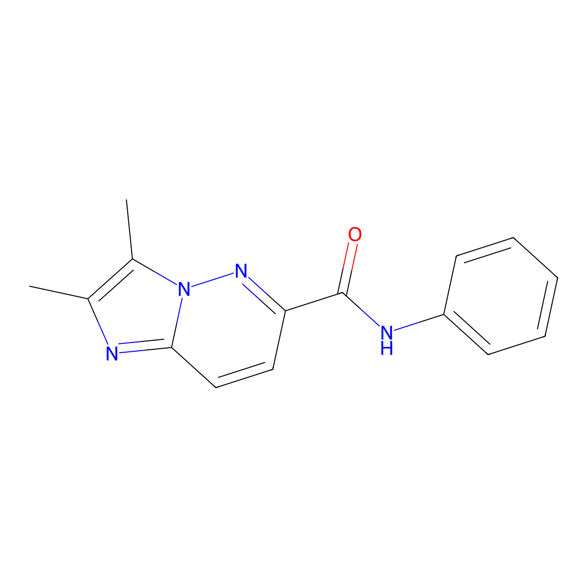 2,3-dimethyl-N-phenylimidazo[1,2-b]pyridazine-6-carboxamide molecular structure, CAS 2742022-40-6