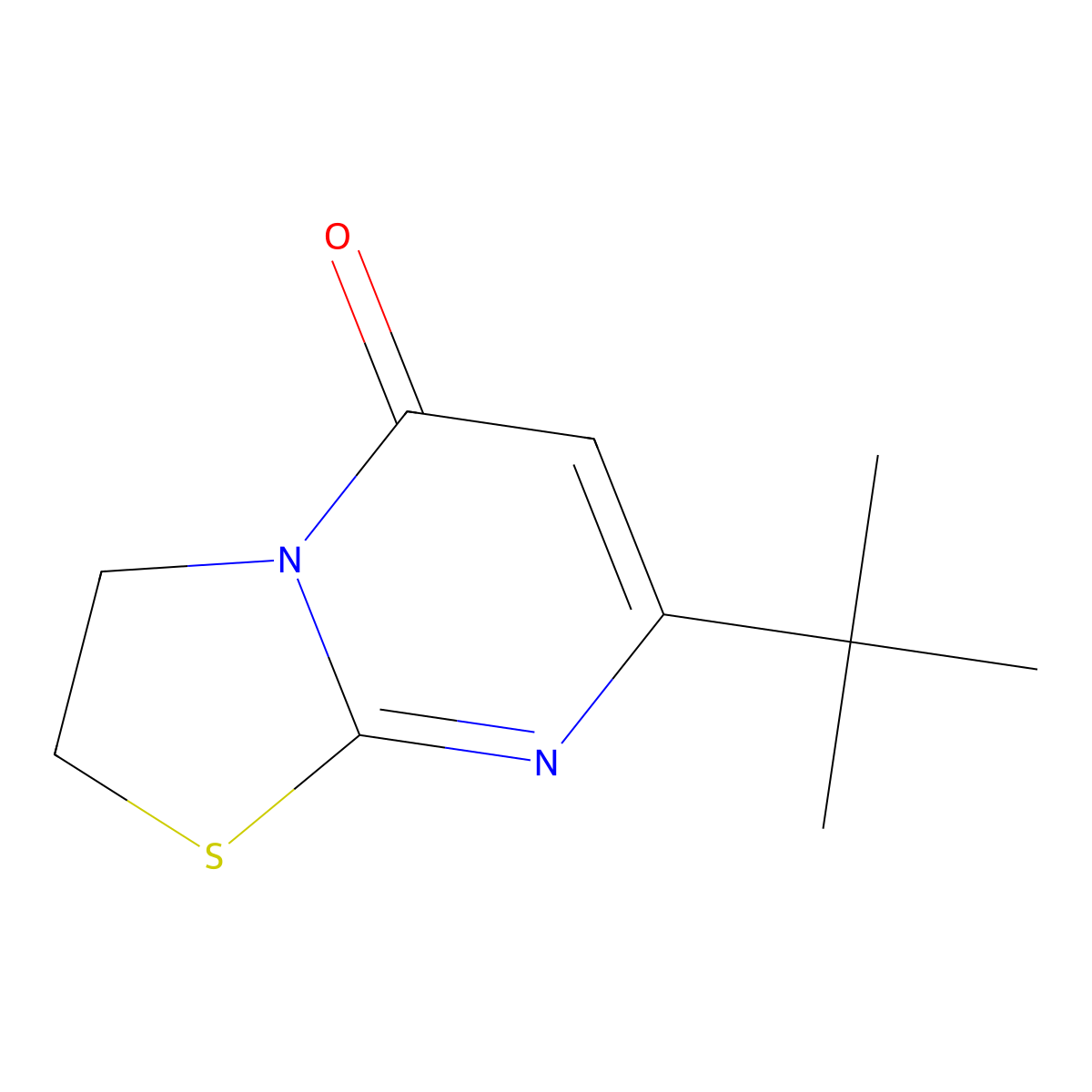 7-tert-butyl-2H,3H,5H-[1,3]thiazolo[3,2-a]pyrimidin-5-one molecular structure, CAS 2742025-42-7