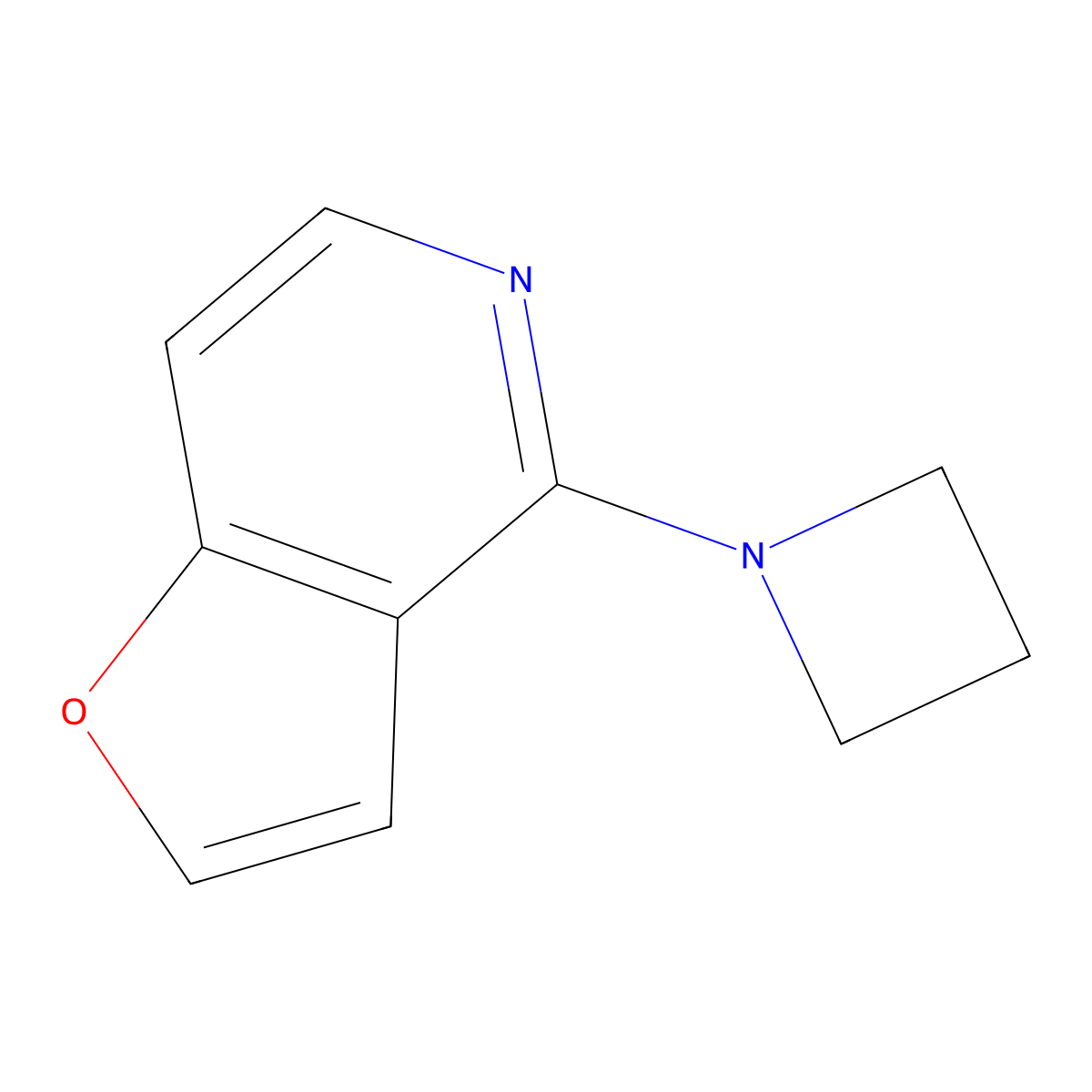 1-{Furo[3,2-c]pyridin-4-yl}azetidine molecular structure, CAS 2742028-64-2
