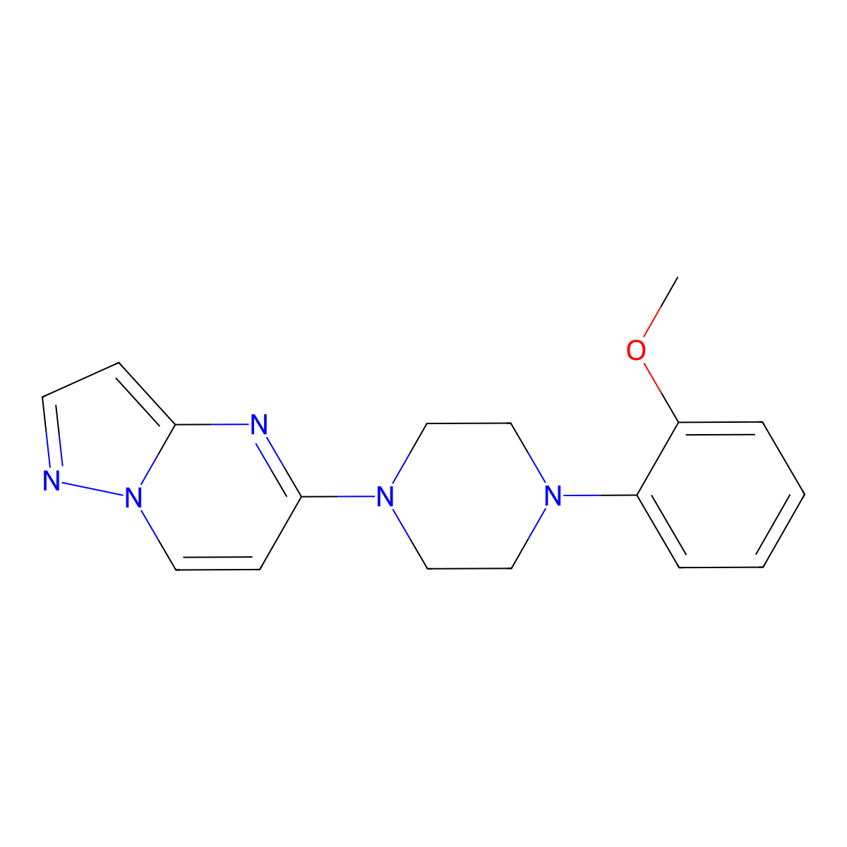 1-(2-Methoxyphenyl)-4-{pyrazolo[1,5-a]pyrimidin-5-yl}piperazine molecular structure, CAS 2742029-36-1
