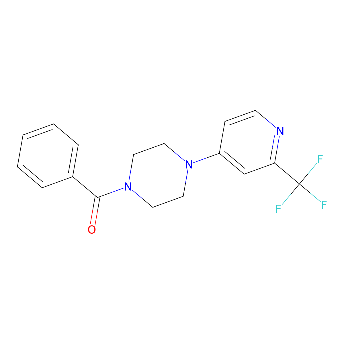 1-Benzoyl-4-[2-(trifluoromethyl)pyridin-4-yl]piperazine molecular structure, CAS 2742030-25-5