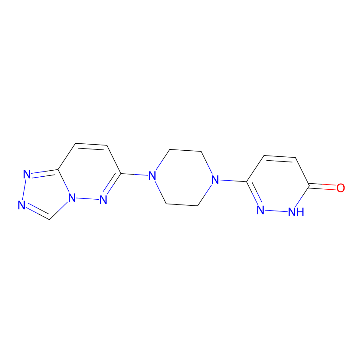 6-(4-{[1,2,4]Triazolo[4,3-b]pyridazin-6-yl}piperazin-1-yl)pyridazin-3-ol molecular structure, CAS 2742031-30-5