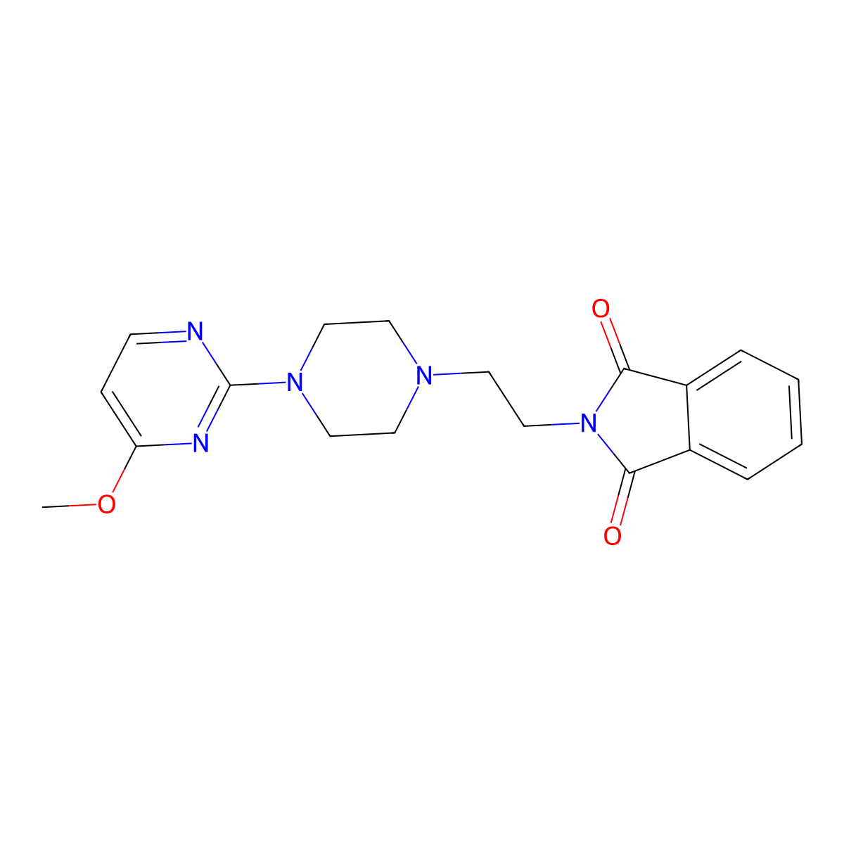 2-{2-[4-(4-methoxypyrimidin-2-yl)piperazin-1-yl]ethyl}-2,3-dihydro-1H-isoindole-1,3-dione molecular structure, CAS 2742031-47-4