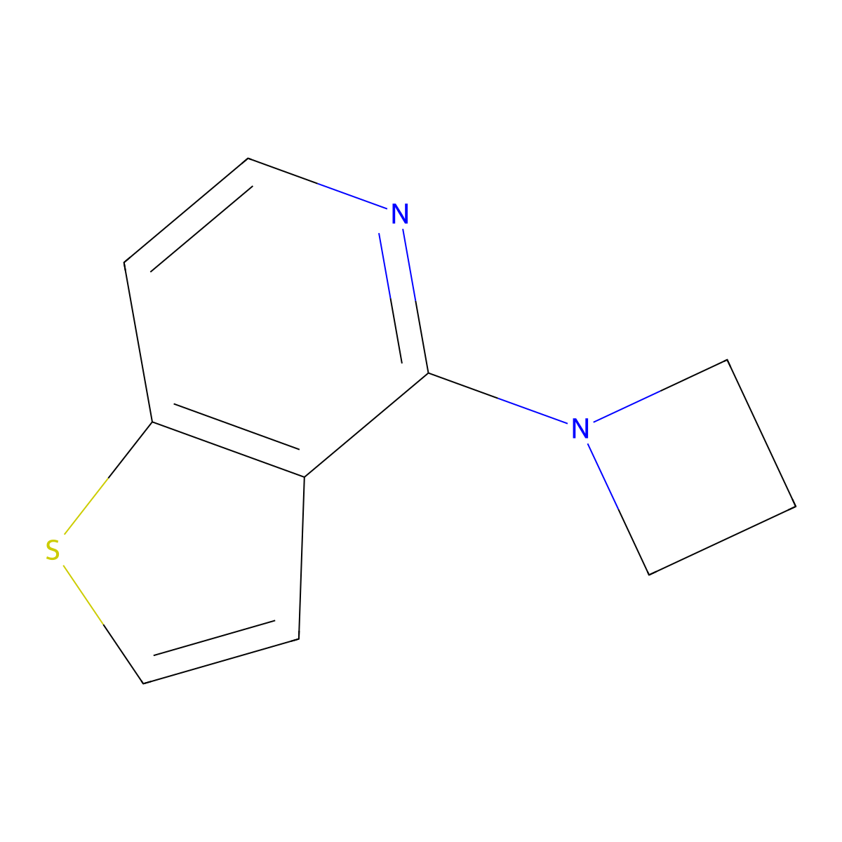 1-{Thieno[3,2-c]pyridin-4-yl}azetidine molecular structure, CAS 2742032-57-9