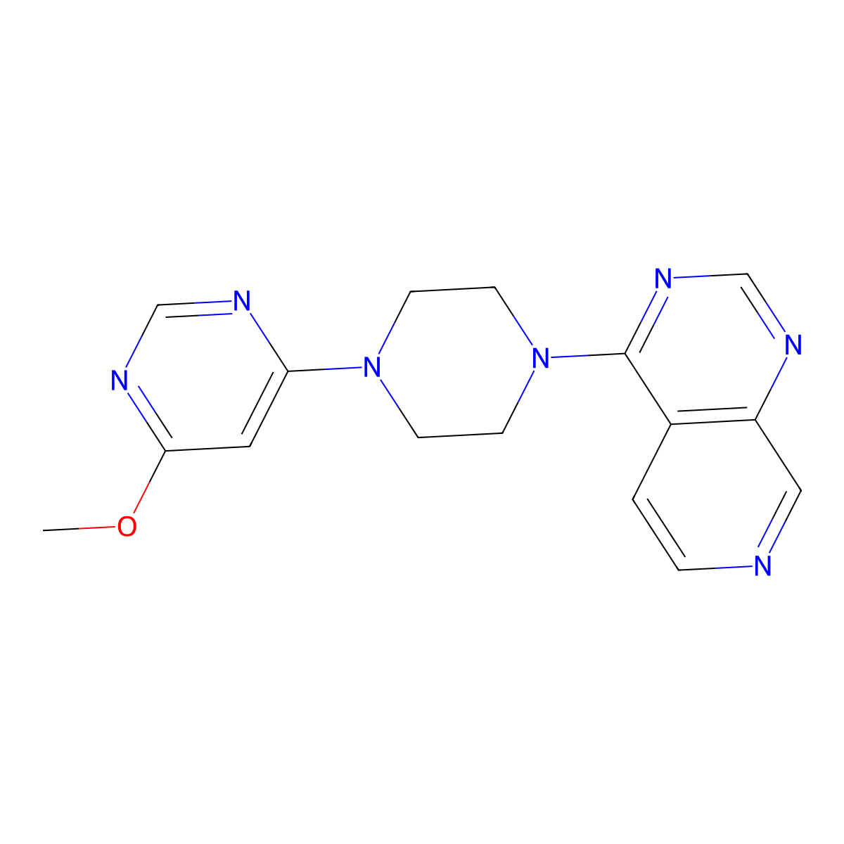 4-Methoxy-6-(4-{pyrido[3,4-d]pyrimidin-4-yl}piperazin-1-yl)pyrimidine molecular structure, CAS 2742035-19-2