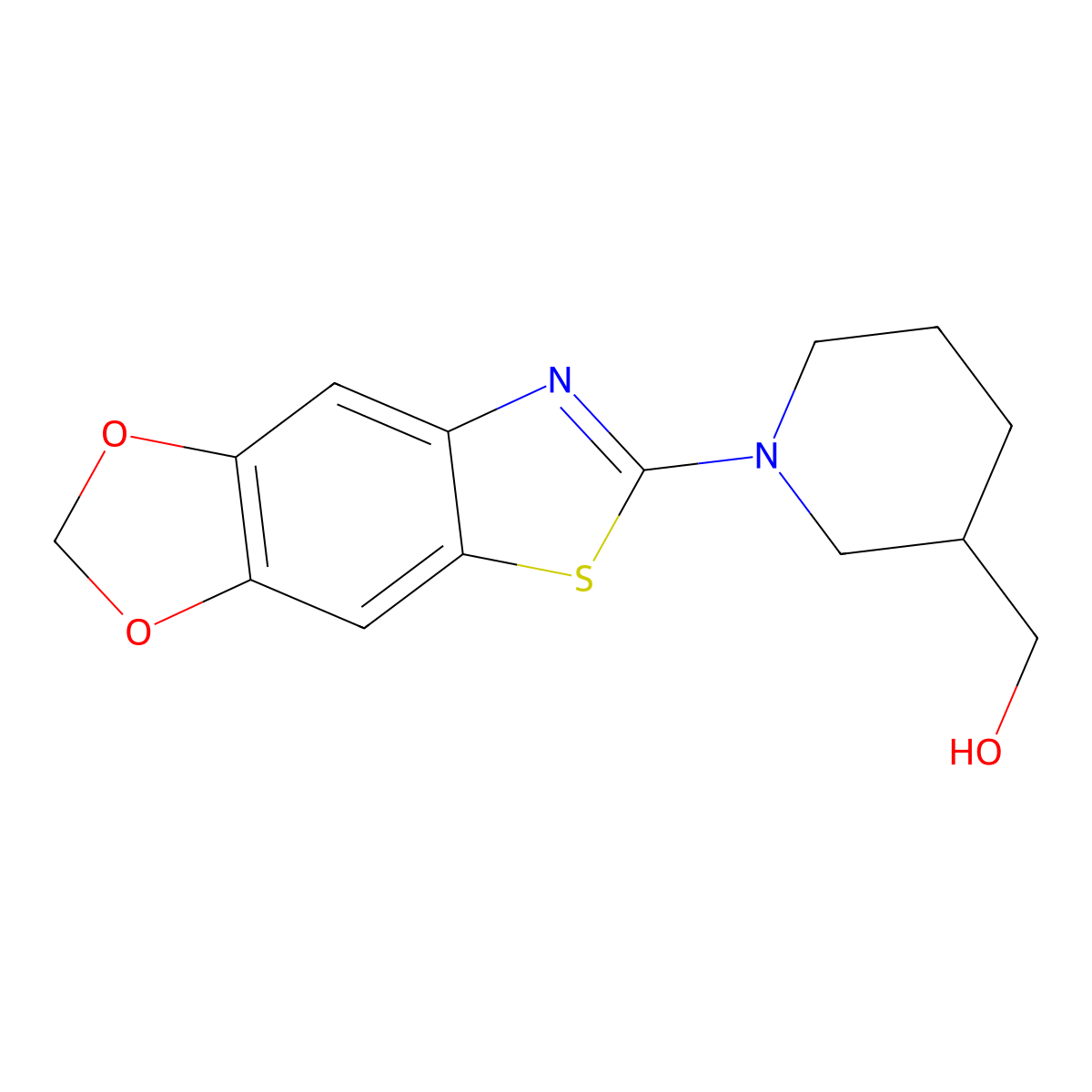 [1-([1,3]Dioxolo[4,5-f][1,3]benzothiazol-6-yl)piperidin-3-yl]methanol molecular structure, CAS 2742035-72-7