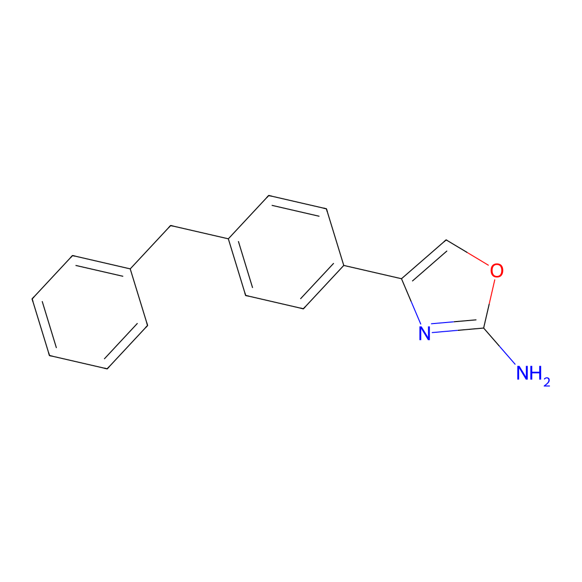 4-[4-(Phenylmethyl)phenyl]-1,3-oxazol-2-amine molecular structure, CAS 2742038-50-0