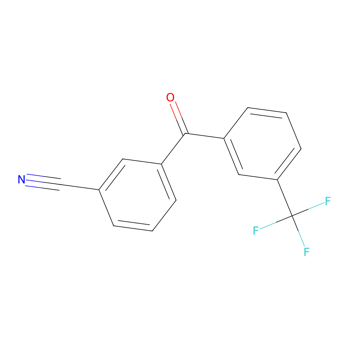 3-[3-(Trifluoromethyl)benzoyl]benzonitrile molecular structure, CAS 2742040-44-2