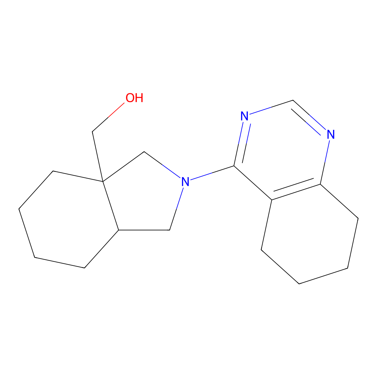 [2-(5,6,7,8-tetrahydroquinazolin-4-yl)-octahydro-1H-isoindol-3a-yl]methanol molecular structure, CAS 2742044-03-5
