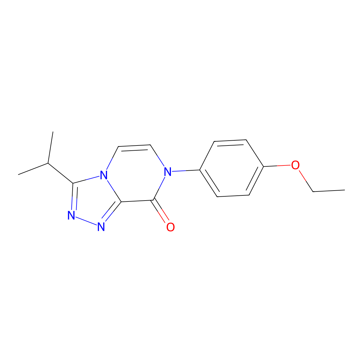 7-(4-ethoxyphenyl)-3-(propan-2-yl)-7H,8H-[1,2,4]triazolo[4,3-a]pyrazin-8-one molecular structure, CAS 2742047-20-5