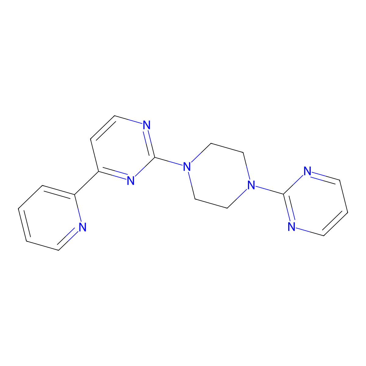 4-(Pyridin-2-yl)-2-[4-(pyrimidin-2-yl)piperazin-1-yl]pyrimidine molecular structure, CAS 2742048-14-0