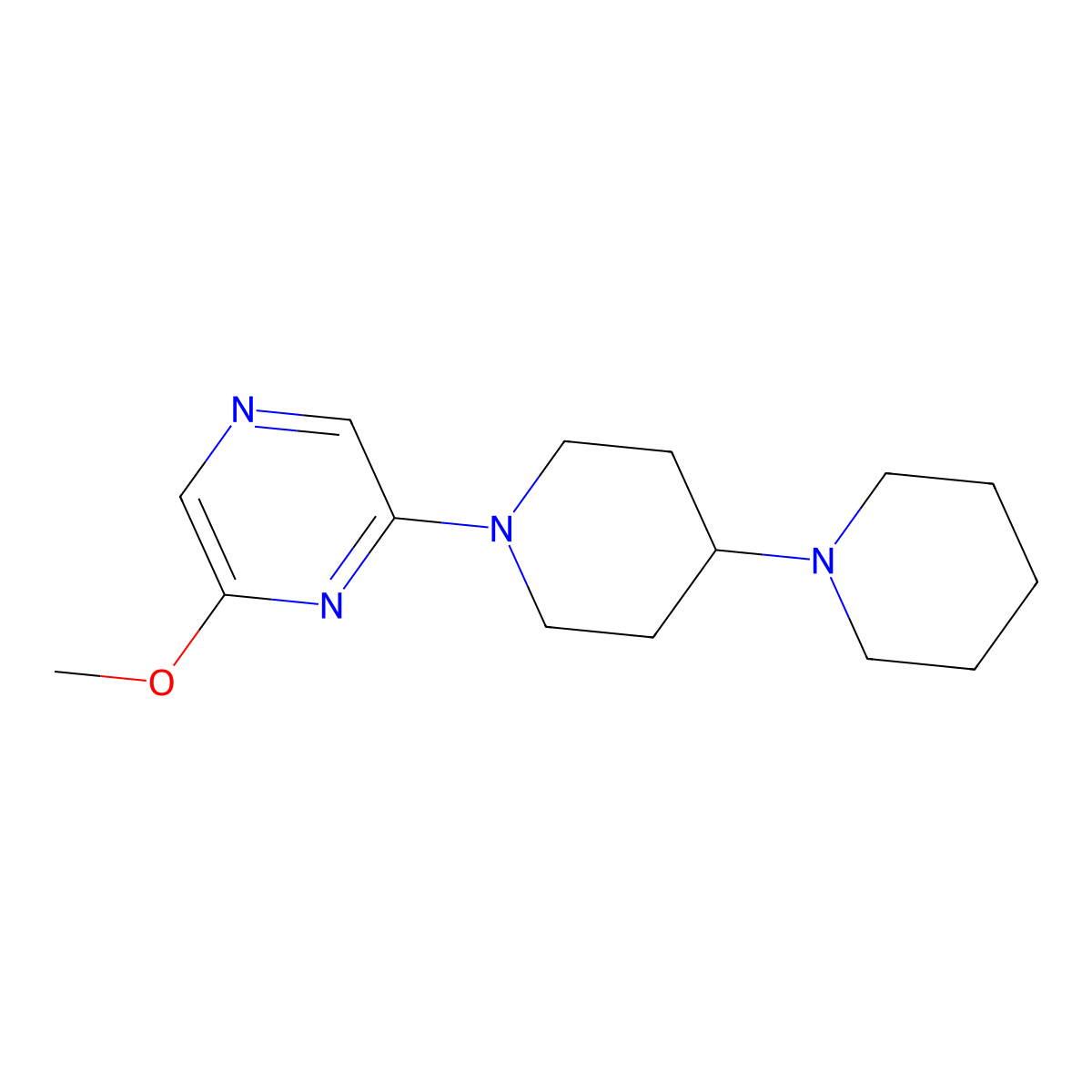 1'-(6-Methoxypyrazin-2-yl)-1,4'-bipiperidine molecular structure, CAS 2742049-17-6