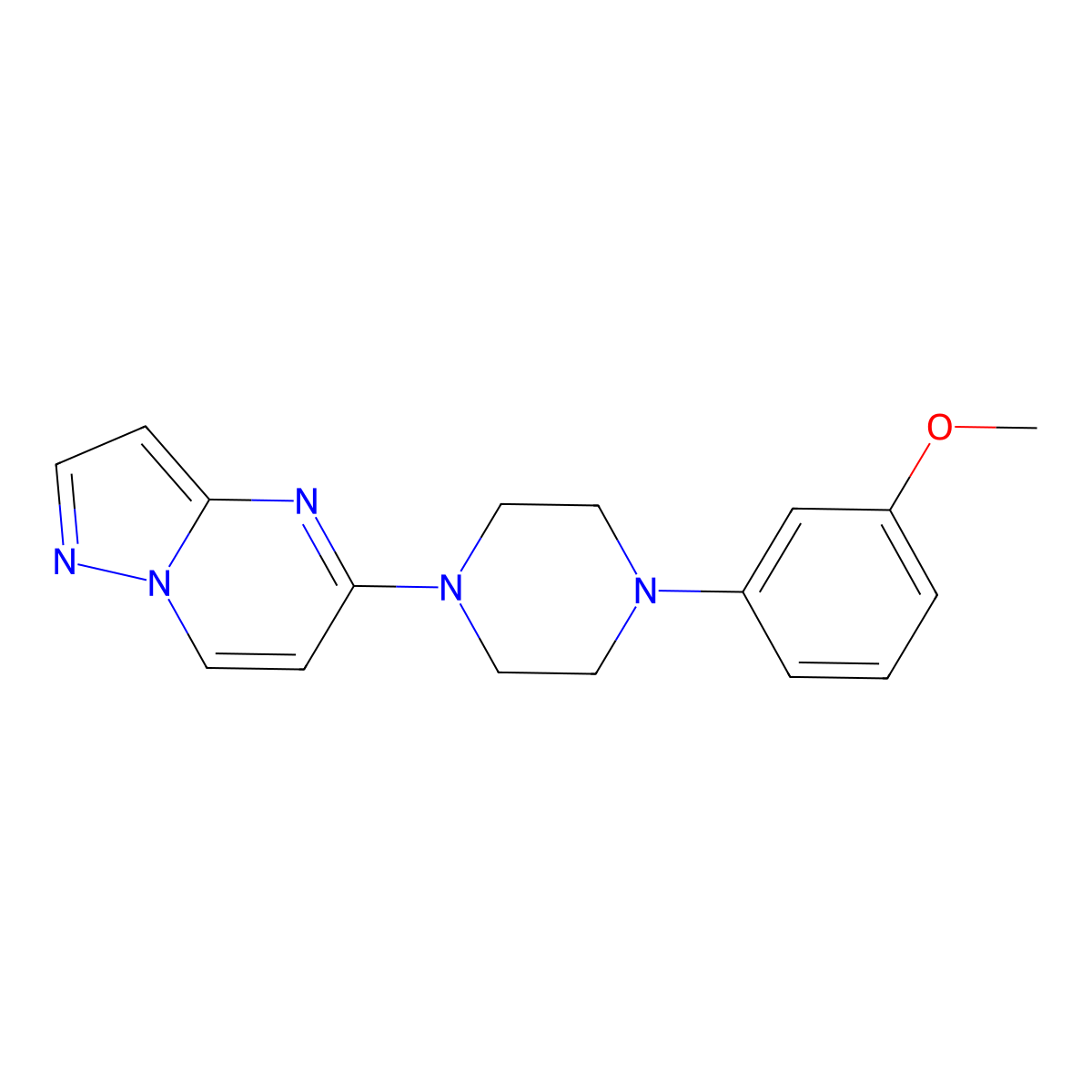 1-(3-Methoxyphenyl)-4-{pyrazolo[1,5-a]pyrimidin-5-yl}piperazine molecular structure, CAS 2742052-16-8