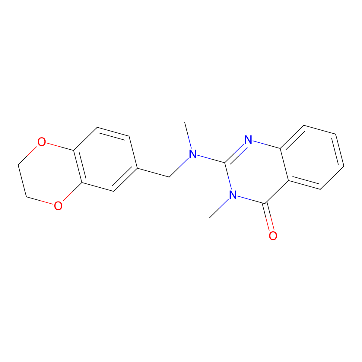 2-{[(2,3-Dihydro-1,4-benzodioxin-6-yl)methyl](methyl)amino}-3-methyl-3,4-dihydroquinazolin-4-one molecular structure, CAS 2742052-42-0
