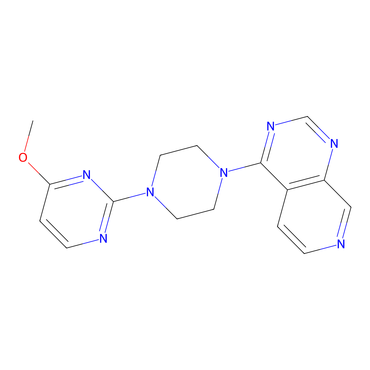 4-Methoxy-2-(4-{pyrido[3,4-d]pyrimidin-4-yl}piperazin-1-yl)pyrimidine molecular structure, CAS 2742053-85-4