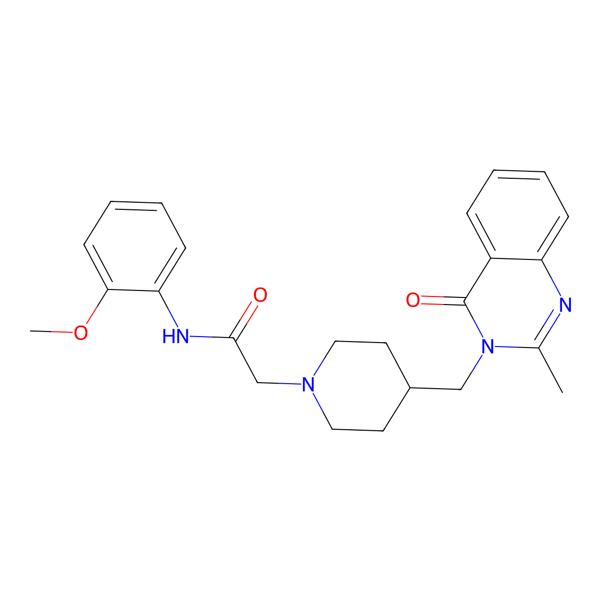 N-(2-methoxyphenyl)-2-{4-[(2-methyl-4-oxo-3,4-dihydroquinazolin-3-yl)methyl]piperidin-1-yl}acetamide molecular structure, CAS 2742053-98-9