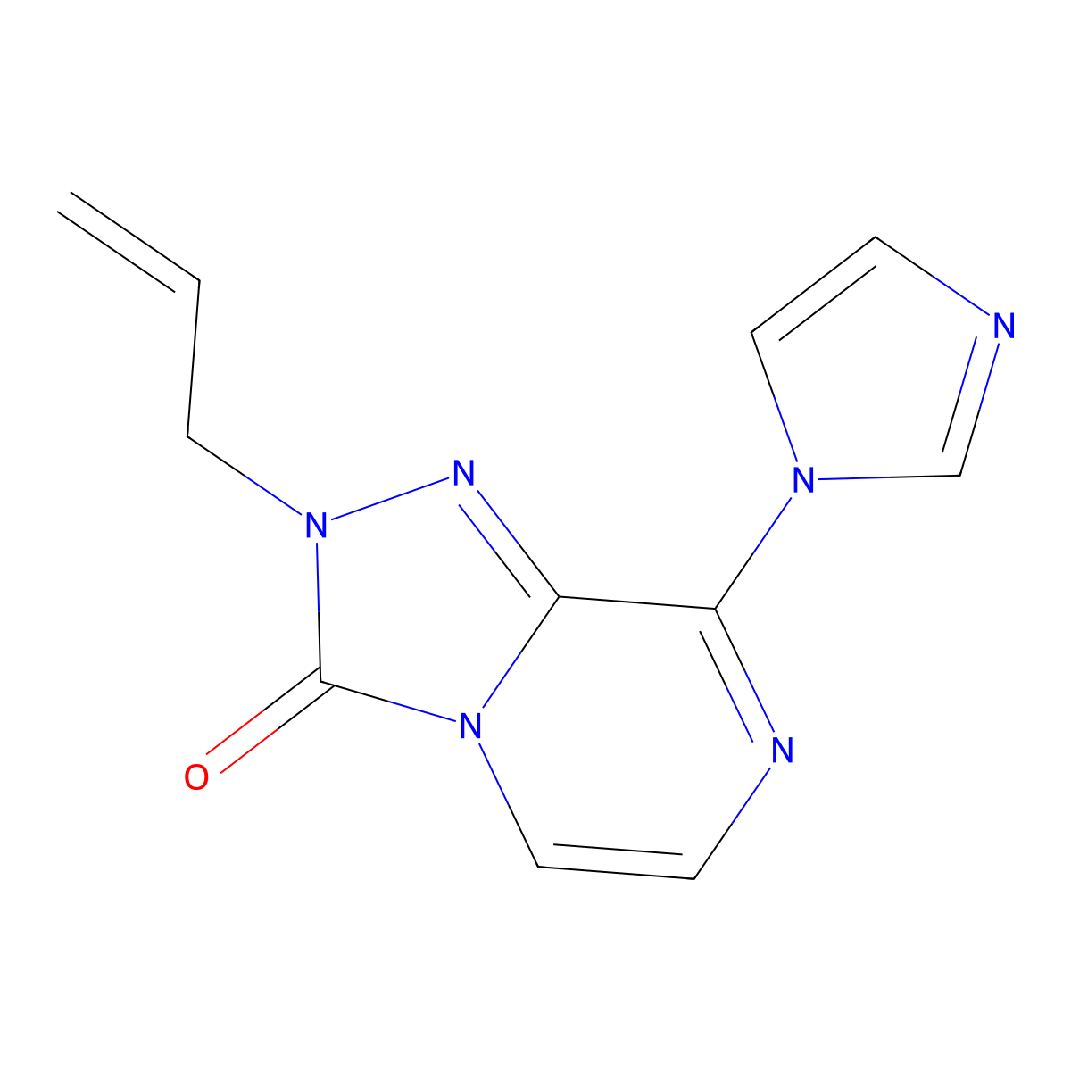 8-(1H-imidazol-1-yl)-2-(prop-2-en-1-yl)-2H,3H-[1,2,4]triazolo[4,3-a]pyrazin-3-one molecular structure, CAS 2742058-97-3