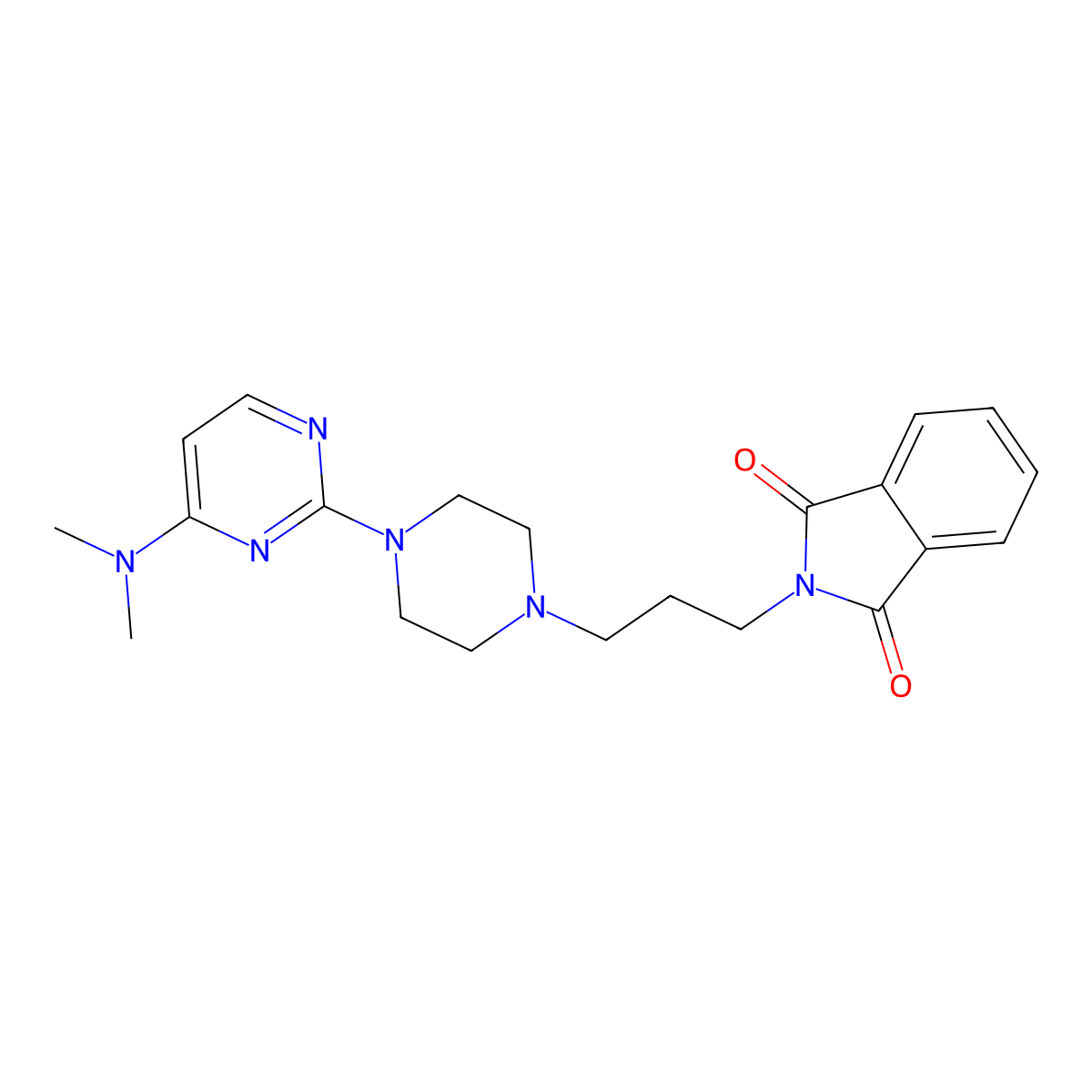 2-(3-{4-[4-(dimethylamino)pyrimidin-2-yl]piperazin-1-yl}propyl)-2,3-dihydro-1H-isoindole-1,3-dione molecular structure, CAS 2742060-02-0