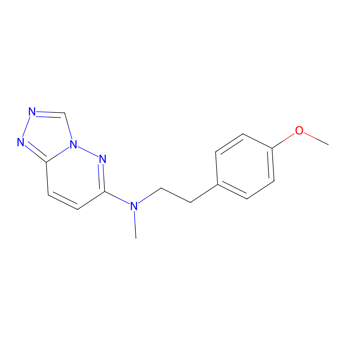 N-[2-(4-methoxyphenyl)ethyl]-N-methyl-[1,2,4]triazolo[4,3-b]pyridazin-6-amine molecular structure, CAS 2742061-09-0