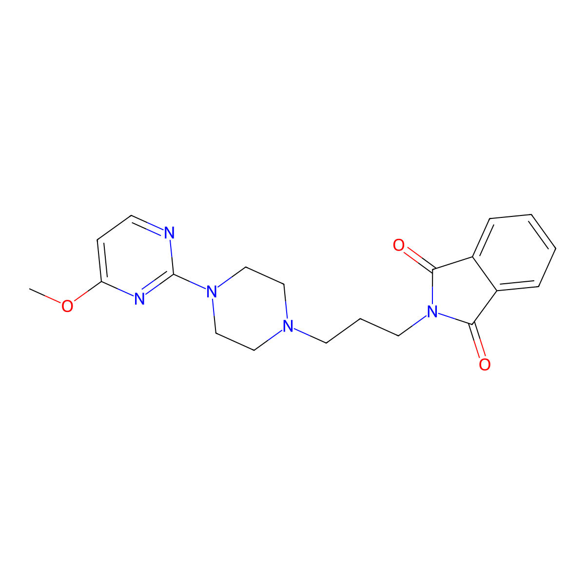 2-{3-[4-(4-methoxypyrimidin-2-yl)piperazin-1-yl]propyl}-2,3-dihydro-1H-isoindole-1,3-dione molecular structure, CAS 2742062-69-5