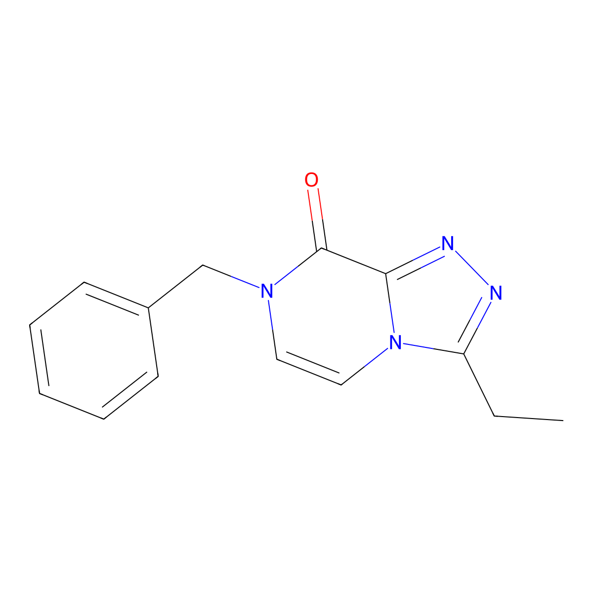 7-benzyl-3-ethyl-7H,8H-[1,2,4]triazolo[4,3-a]pyrazin-8-one molecular structure, CAS 2742066-86-8
