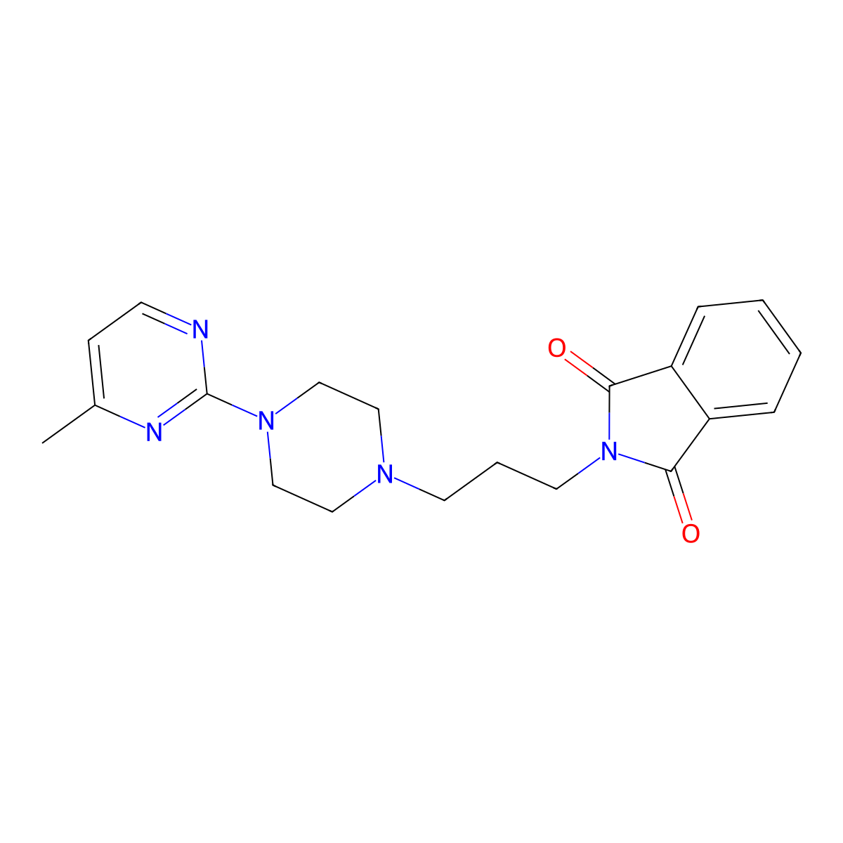 2-{3-[4-(4-methylpyrimidin-2-yl)piperazin-1-yl]propyl}-2,3-dihydro-1H-isoindole-1,3-dione molecular structure, CAS 2742079-36-1