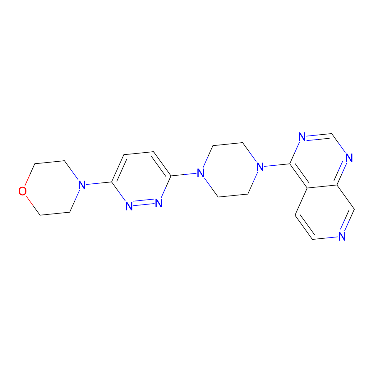 4-[6-(4-{Pyrido[3,4-d]pyrimidin-4-yl}piperazin-1-yl)pyridazin-3-yl]morpholine molecular structure, CAS 2742079-58-7
