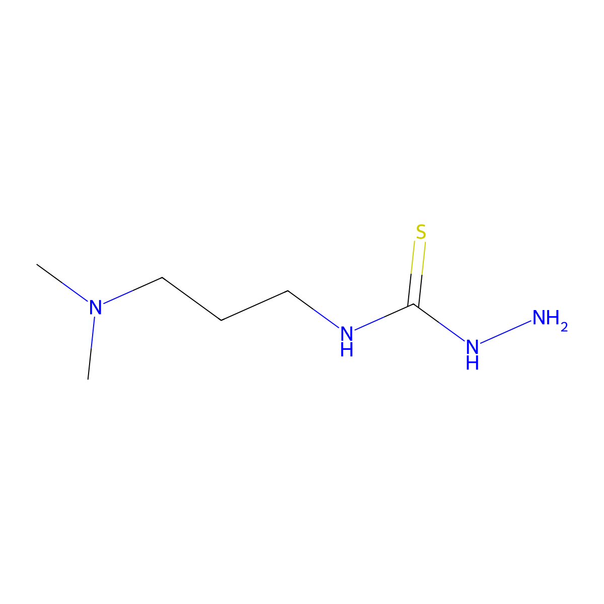 3-Amino-1-[3-(dimethylamino)propyl]thiourea molecular structure, CAS 27421-74-5