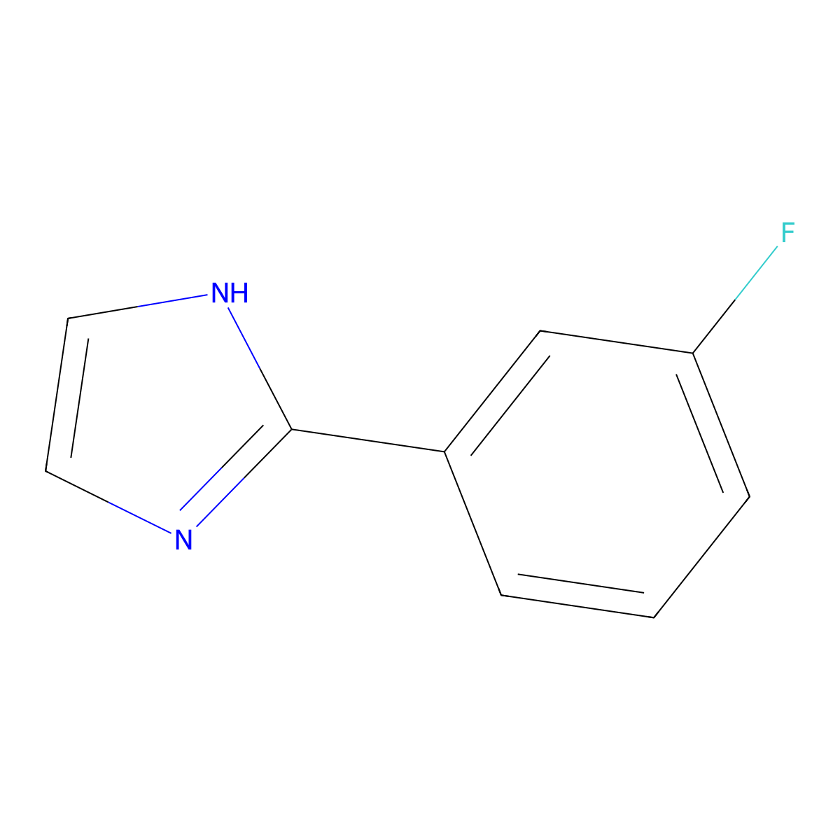 2-(3-fluorophenyl)-1H-imidazole molecular structure, CAS 27423-79-6