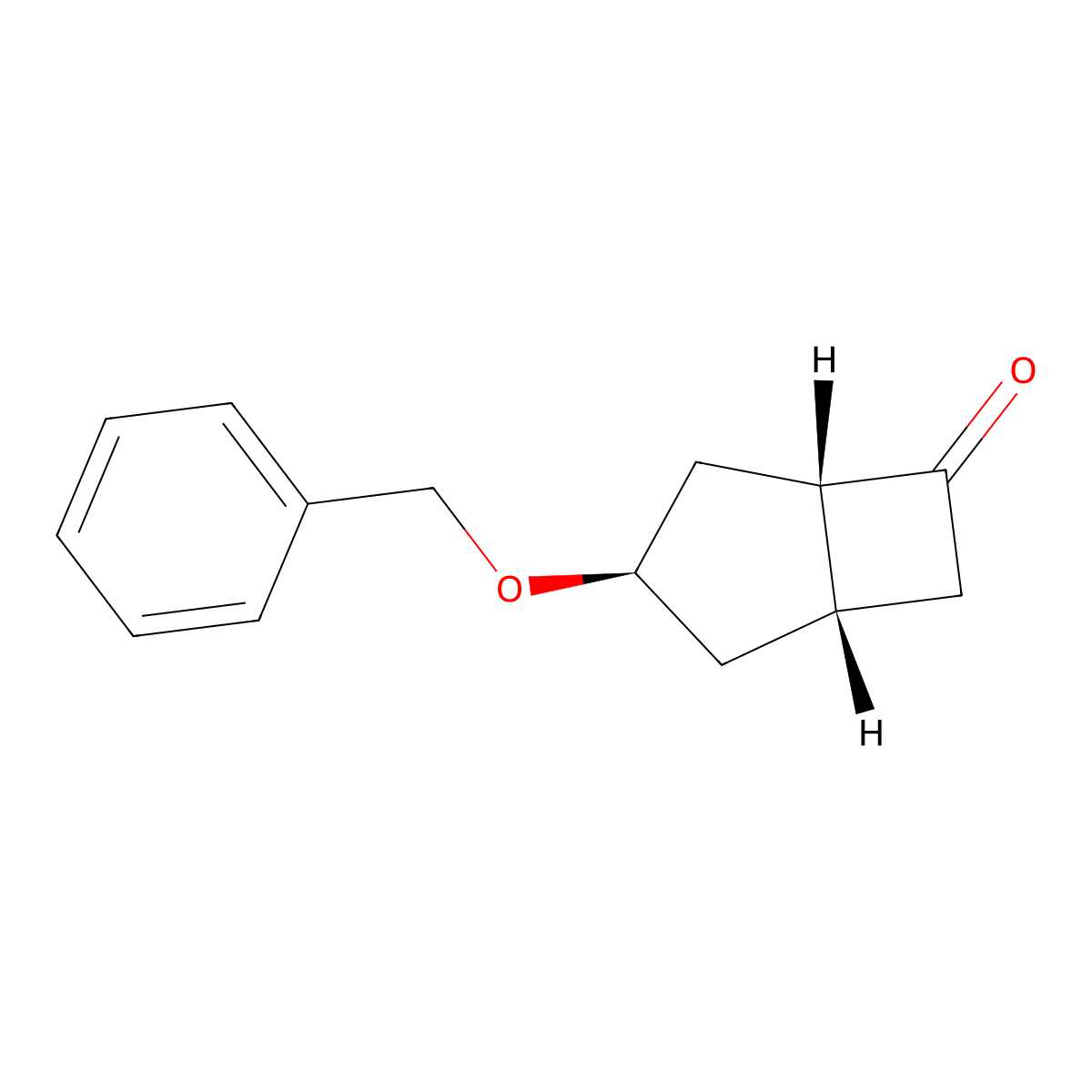 rac-(1R,3S,5R)-3-(benzyloxy)bicyclo[3.2.0]heptan-6-one molecular structure, CAS 2742387-06-8