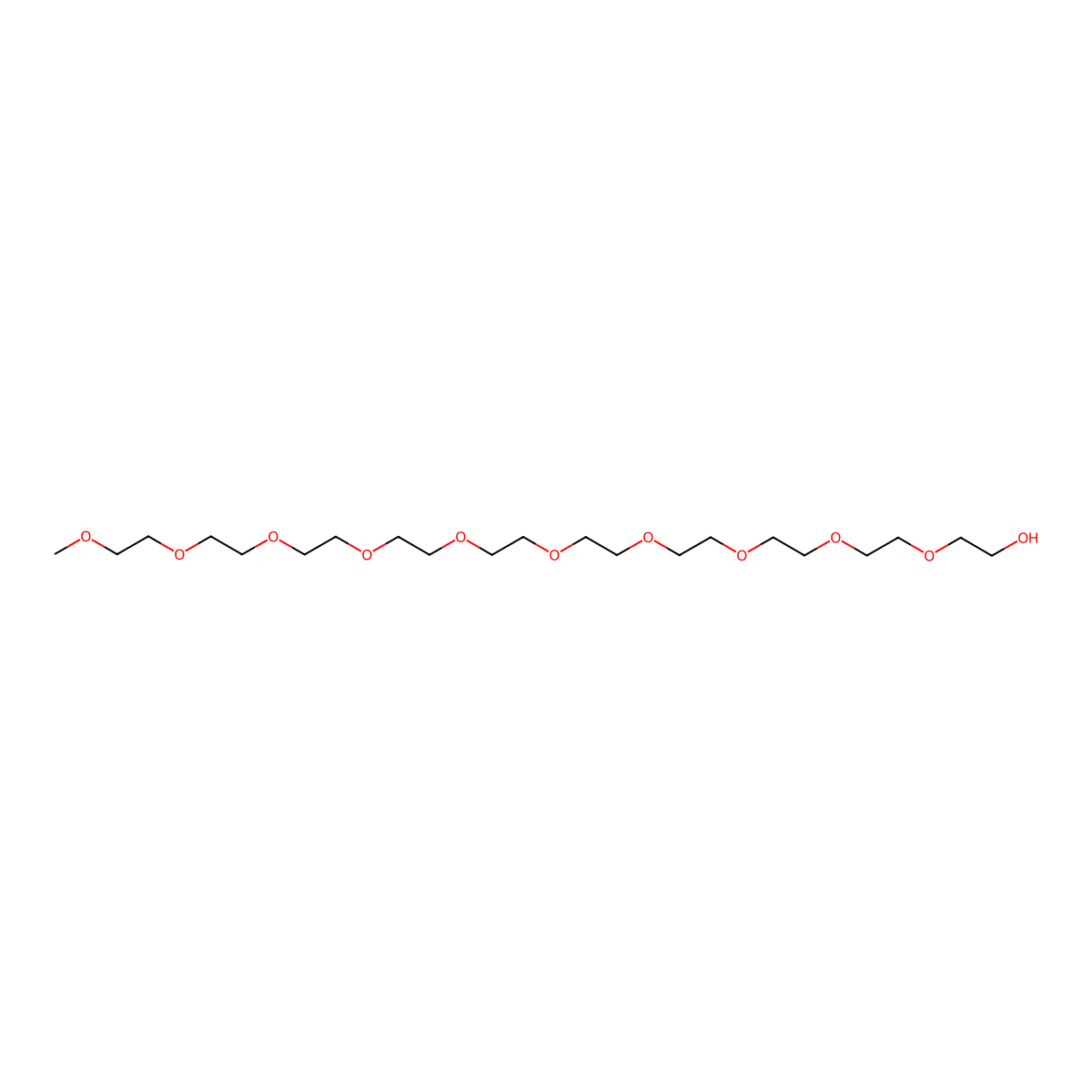2,5,8,11,14,17,20,23,26,29-Decaoxahentriacontan-31-ol molecular structure, CAS 27425-92-9