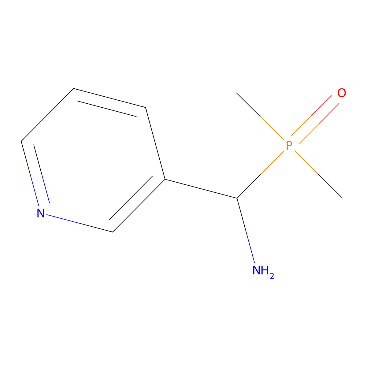 (1S)-1-(dimethylphosphoryl)-1-(pyridin-3-yl)methanamine molecular structure, CAS 2742623-36-3