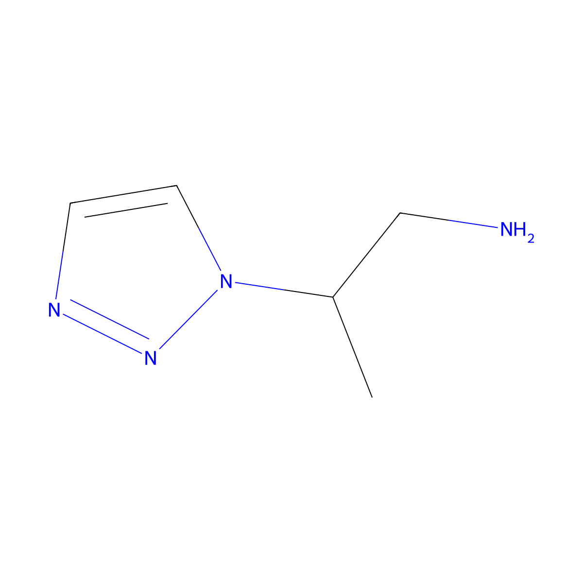 (2S)-2-(1H-1,2,3-triazol-1-yl)propan-1-amine molecular structure, CAS 2742623-41-0