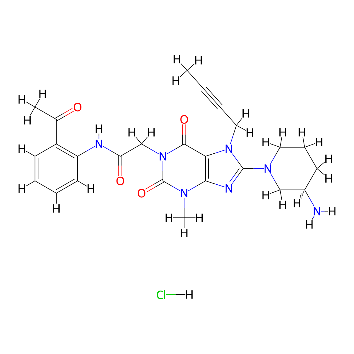 Linagliptin Impurity 13 molecular structure, CAS 2742623-47-6