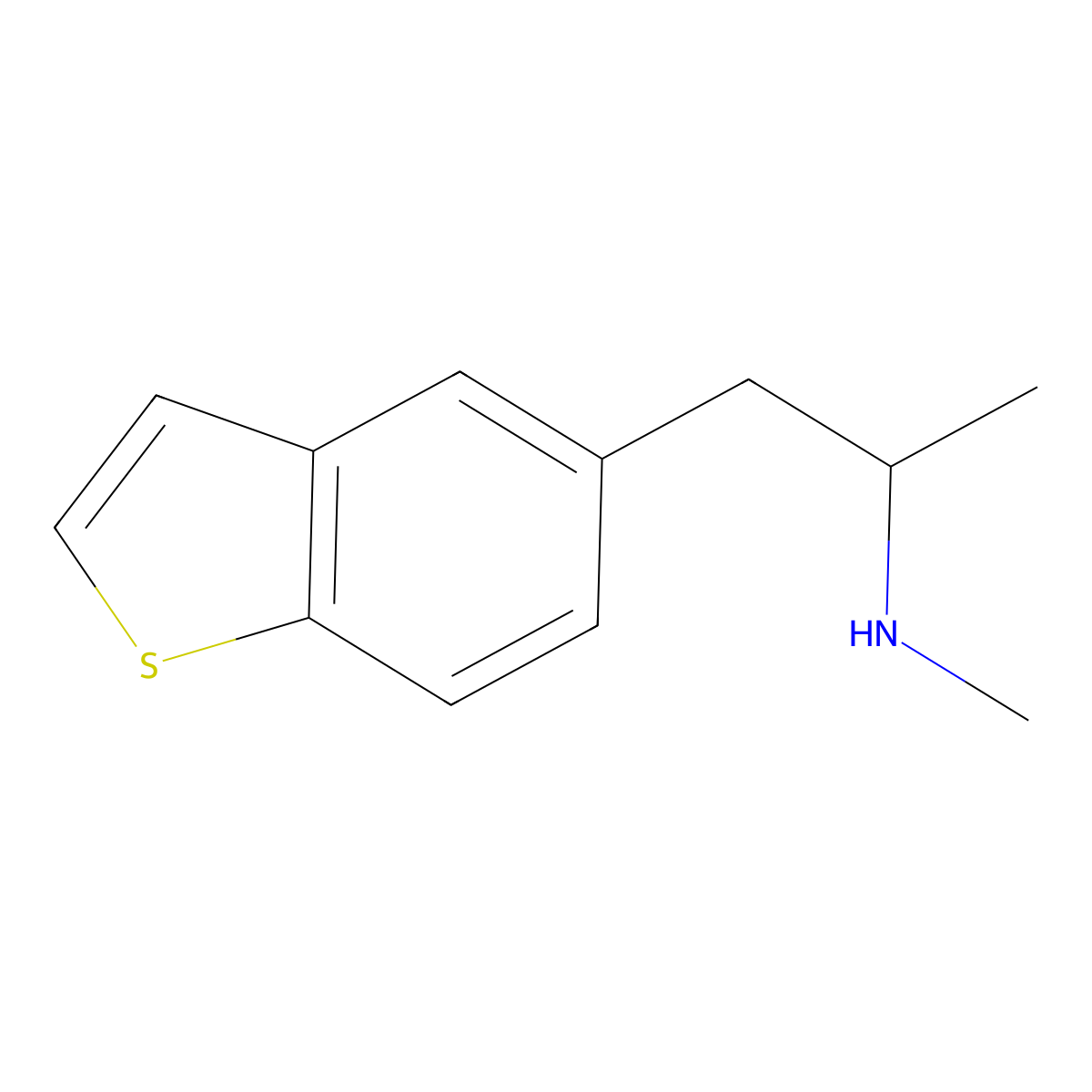 [(2R)-1-(1-benzothiophen-5-yl)propan-2-yl](methyl)amine molecular structure, CAS 2742623-82-9