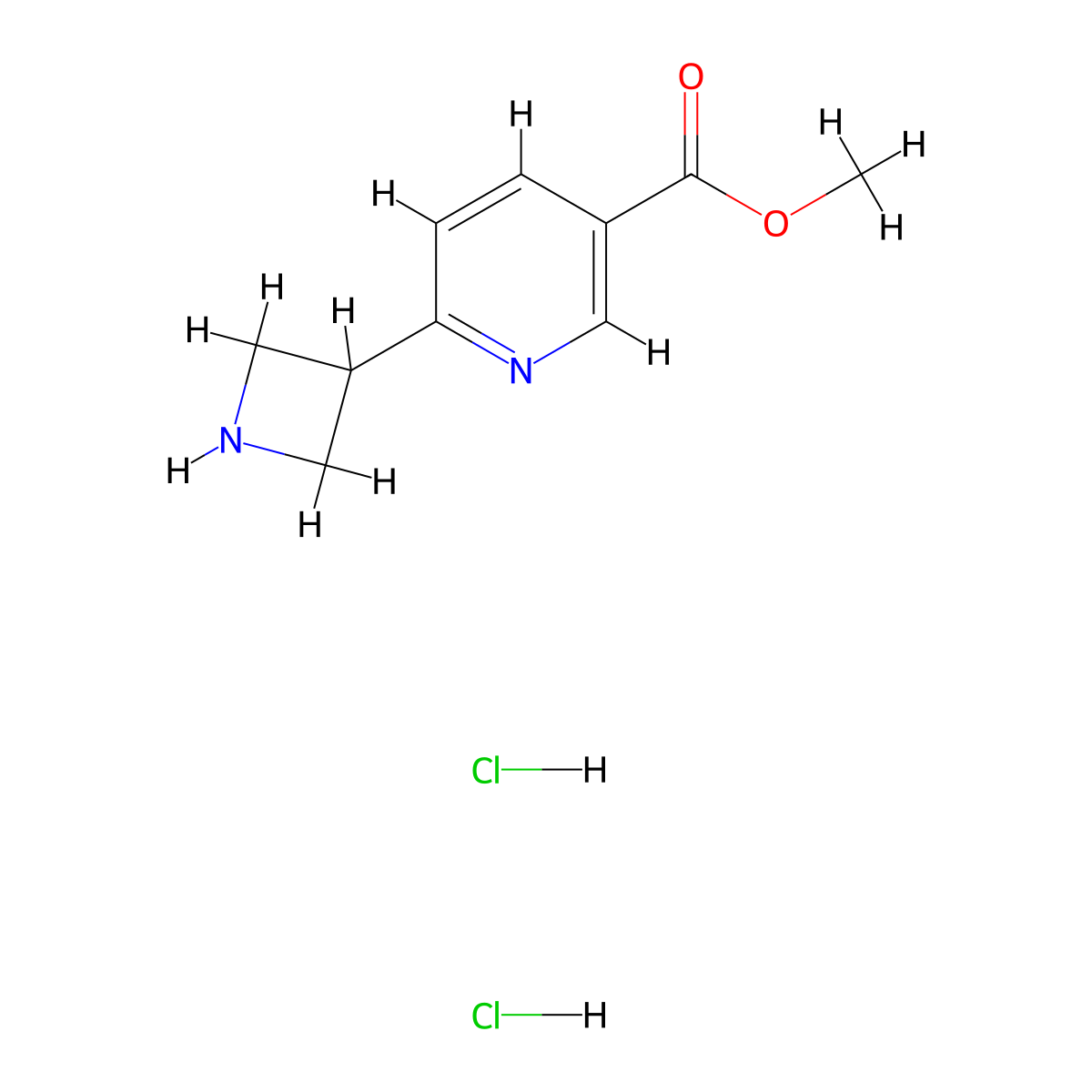 Methyl6-(azetidin-3-yl)pyridine-3-carboxylatedihydrochloride molecular structure, CAS 2742652-33-9
