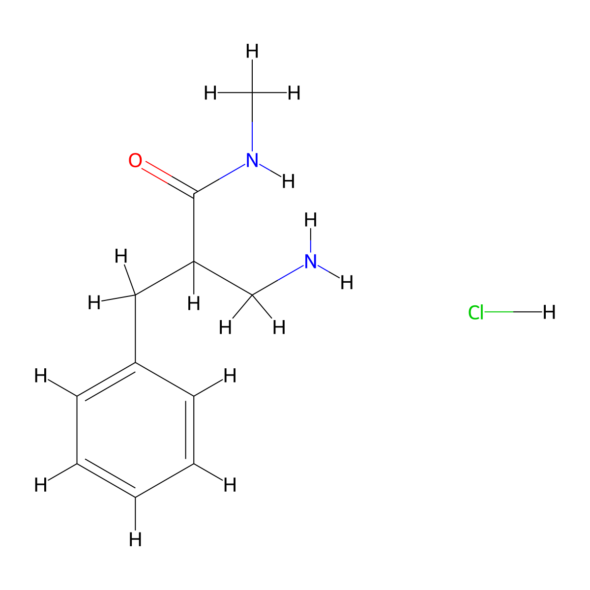3-amino-2-benzyl-N-methylpropanamide hydrochloride molecular structure, CAS 2742652-55-5