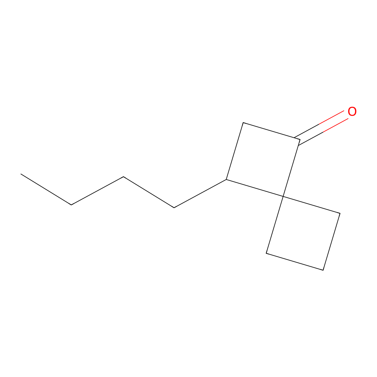 3-Butylspiro[3.3]heptan-1-one molecular structure, CAS 2742652-91-9
